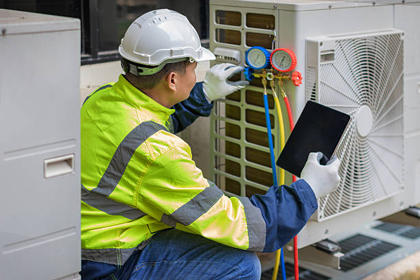 Professional Hvac technician working in Methuen, MA